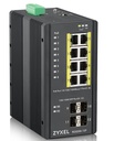 RGS200-12P 12 Port managed PoE Switch 240 Watt PoE DIN Rail 