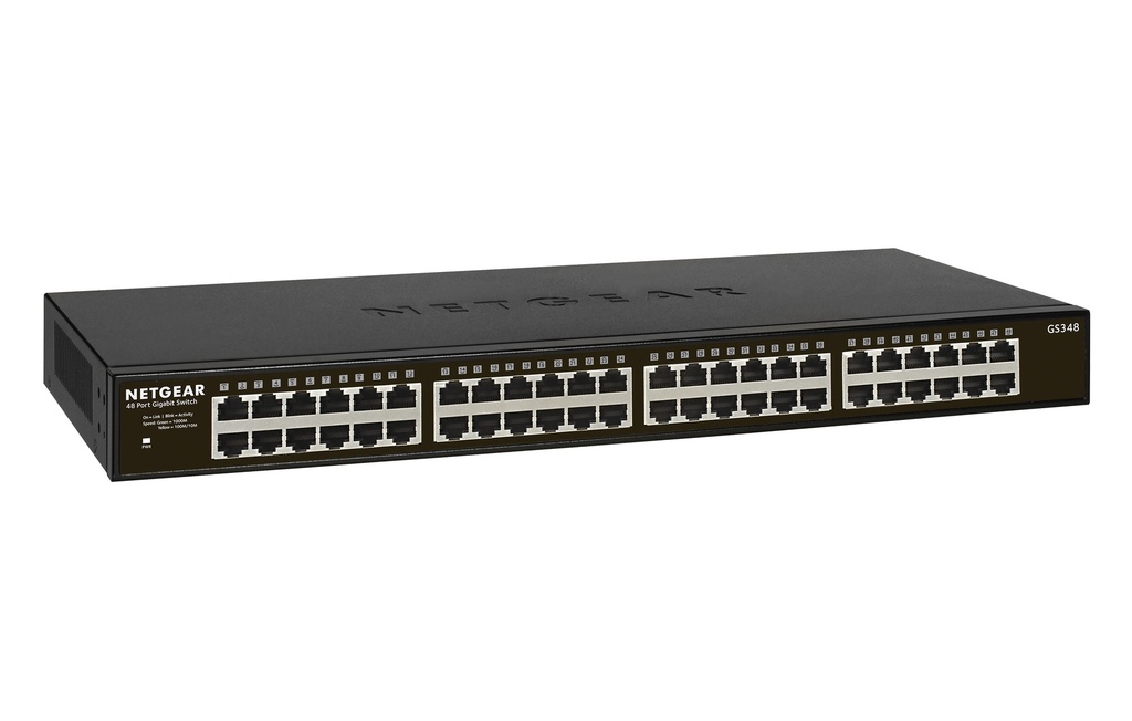 NETGEAR GS348 48-Port Gigabit Ethernet Unmanaged Switch Rack