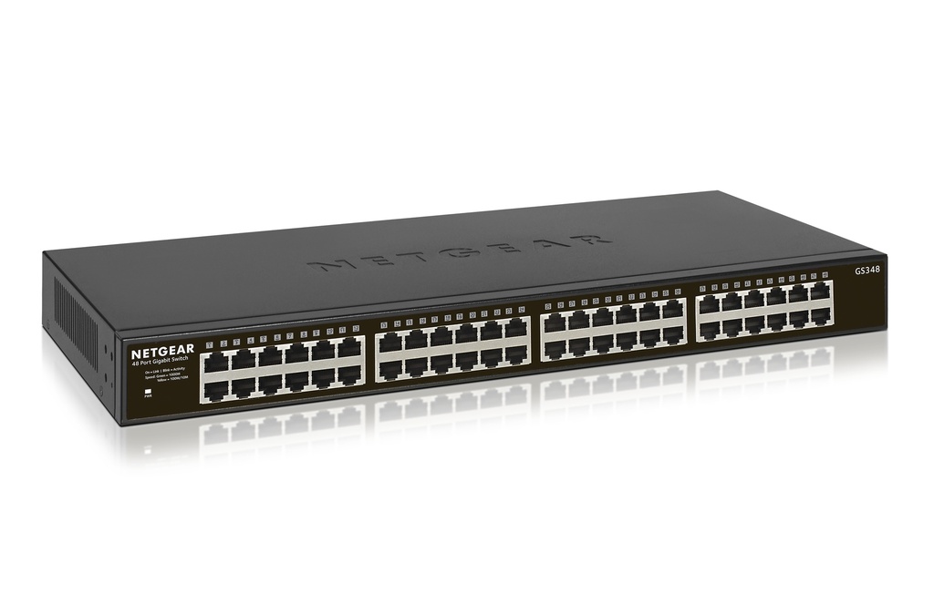 NETGEAR GS348 48-Port Gigabit Ethernet Unmanaged Switch Rack