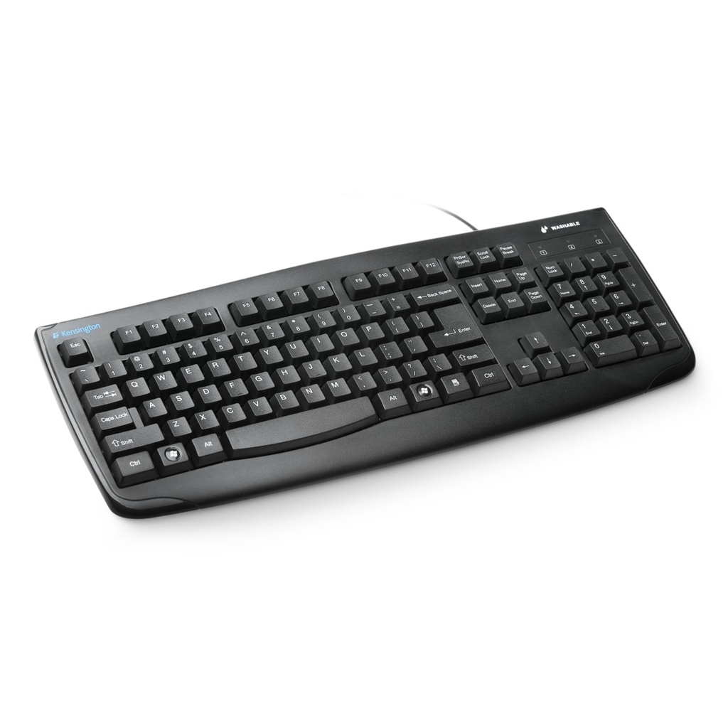 Pro Fit USB Washable Keyboard Wired - Bl K64407BE