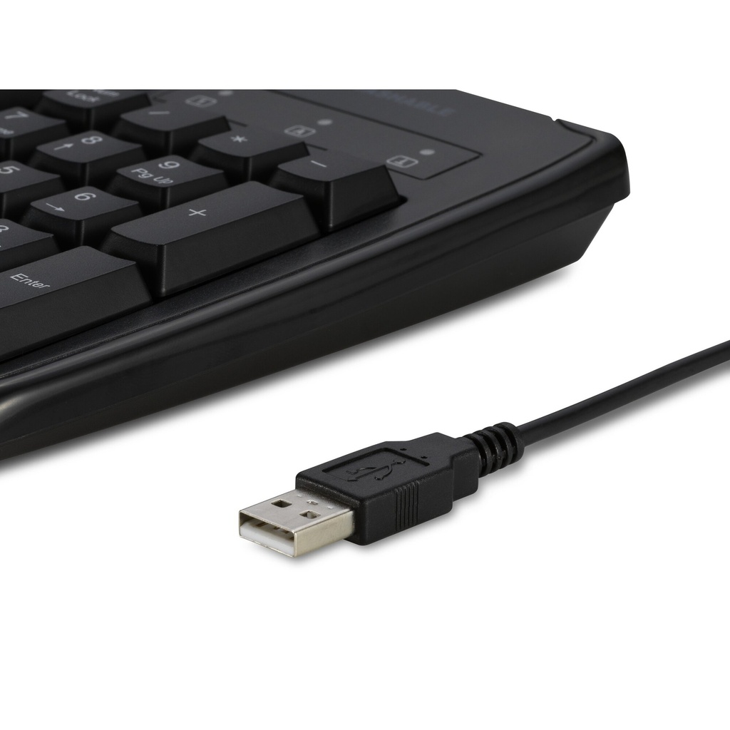 Pro Fit USB Washable Keyboard Wired - Bl K64407BE