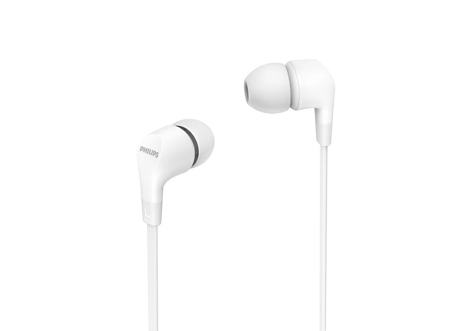 Compact in-ear with mic 8.6mm driver wh