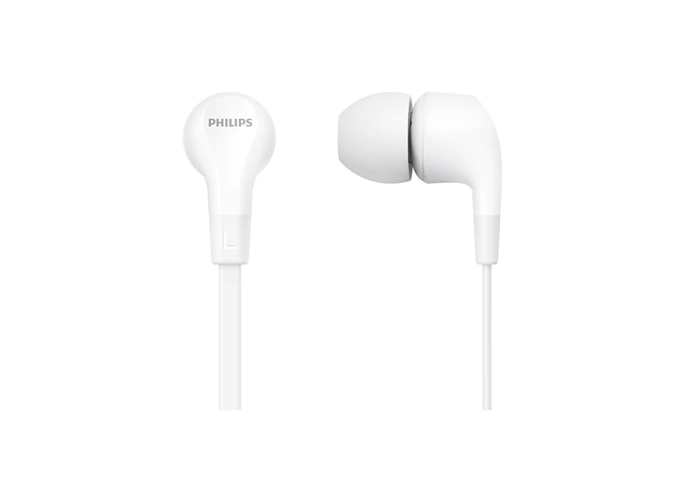 Compact in-ear with mic 8.6mm driver wh
