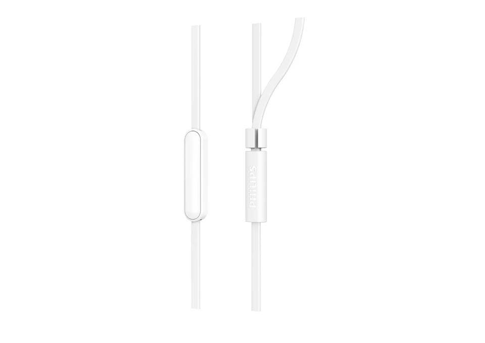 Compact in-ear with mic 8.6mm driver wh