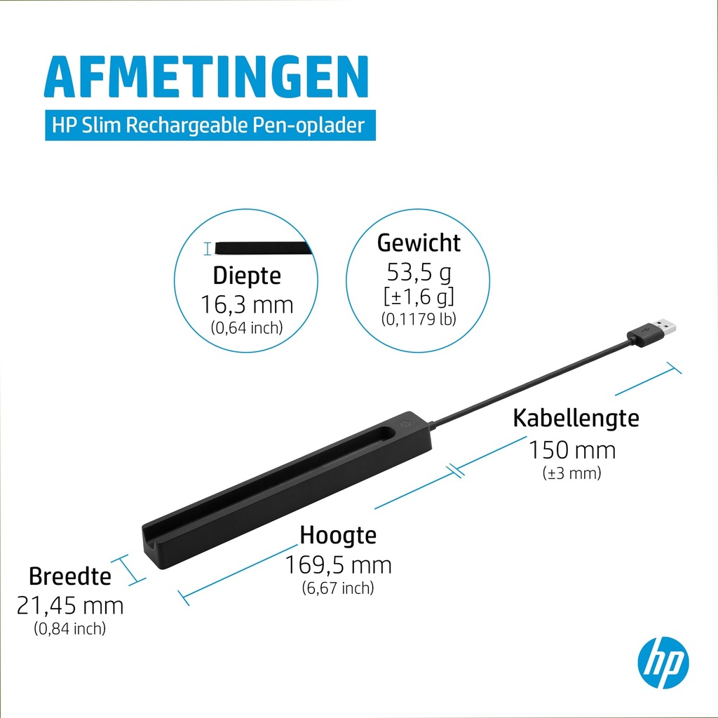 ACC: HP RCHRGLE Slim Pen Charger No localization