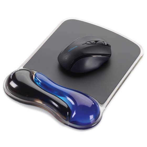 DUO GEL MOUSE MAT WAVE BLUE/BLACK 62401