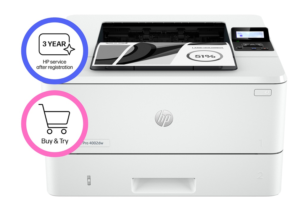 HP LaserJet Pro 4002dw Printer 2Z606F#B19