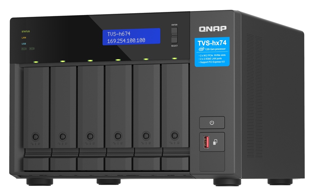 TVS-h674-i5-32G 6Bay 32GB DDR4 2x2.5GbE TVS-H674-I5-32G