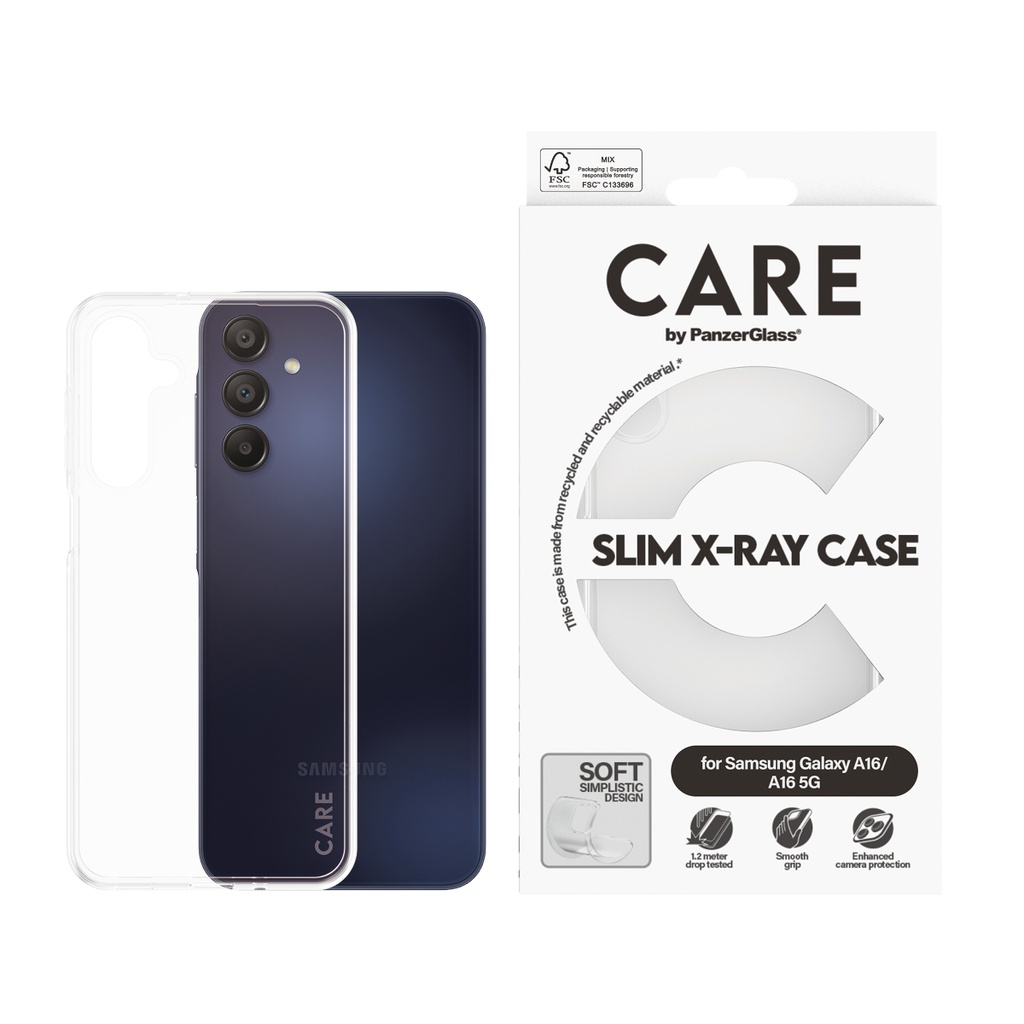 CARE by PanzerGlass Fashionable Case Transparent X-Ray Soft 