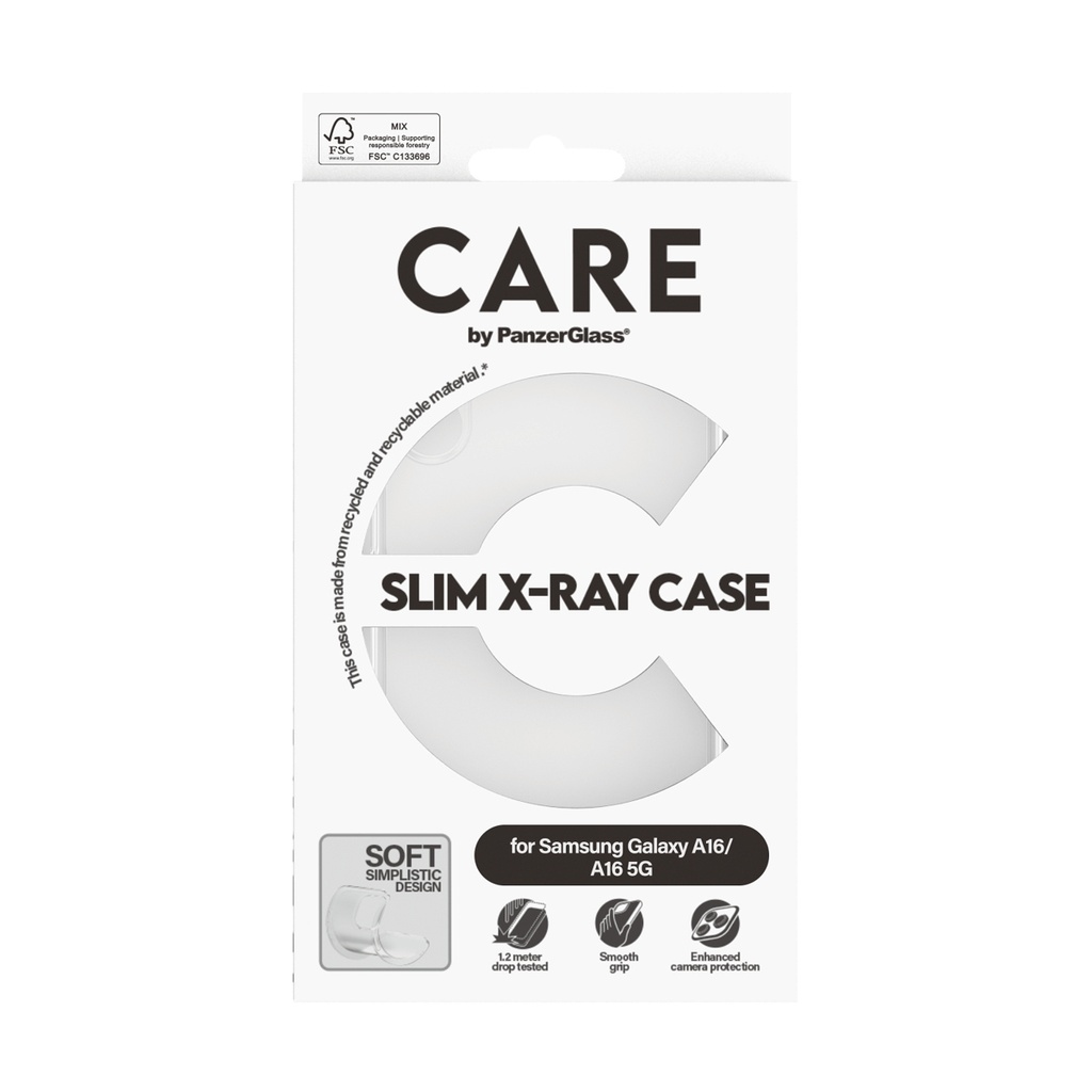 CARE by PanzerGlass Fashionable Case Transparent X-Ray Soft 