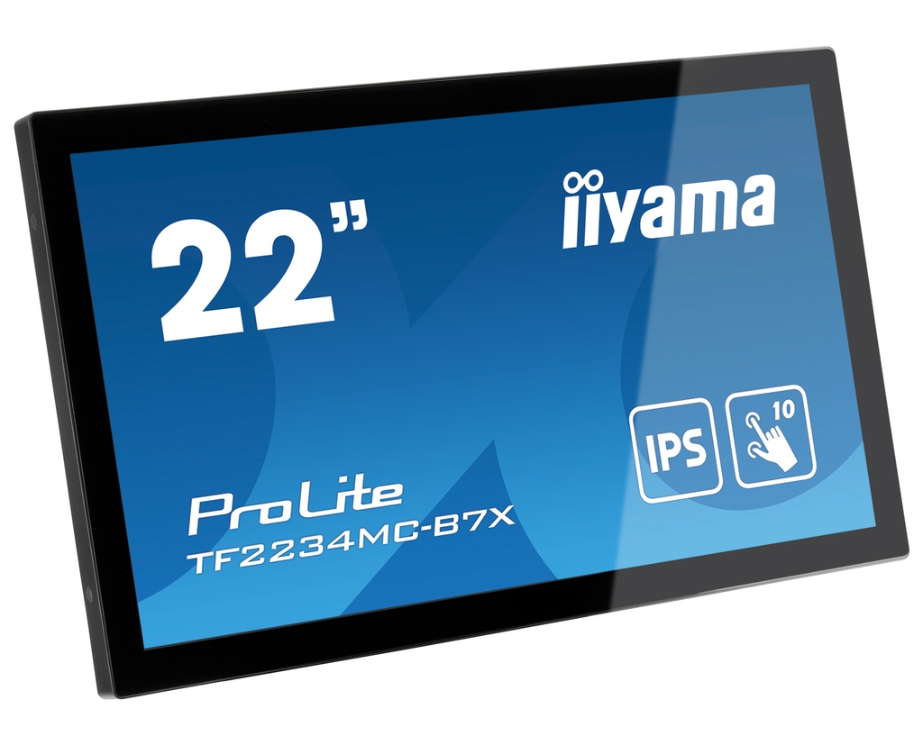 IIYAMA 22 FHD IPS PCAP 10P Touch VGA HDMI DP USB Open Fram