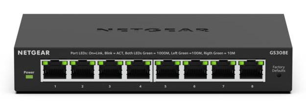 8PT GIGABIT PLUS SWITCH GS308E