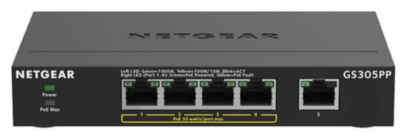 28Port PoE+ GB Smart Mgd Switch . GS305PP-300EUS