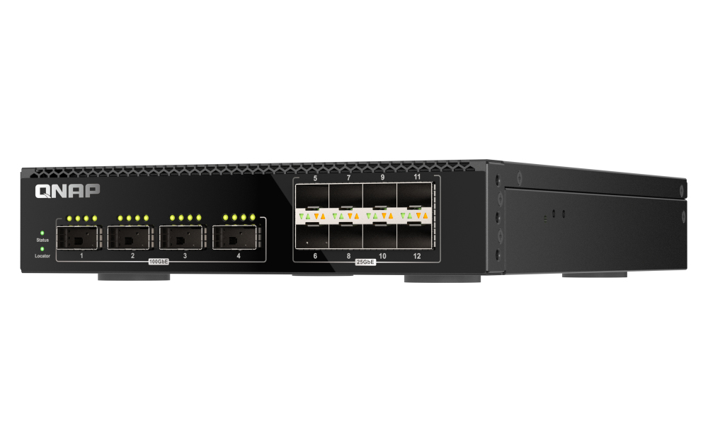 4x100GbE 8x25GbE managed half-rackmount
