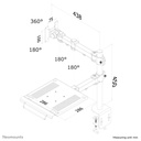 Flat Screen & Notebook Desk Mount (clamp)