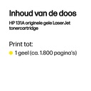HP Toner/131A Yellow LaserJet TonerCart