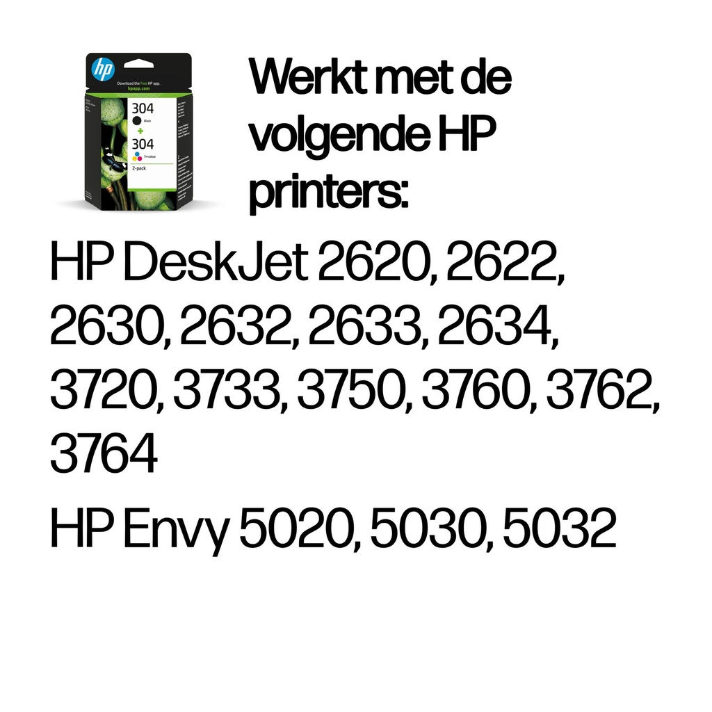 HP 304 Ink Cartridge Combo 2-Pack