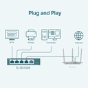 TL-SG105E 5-Port Gigabit Desktop Easy Smart Switch 5 10/100/