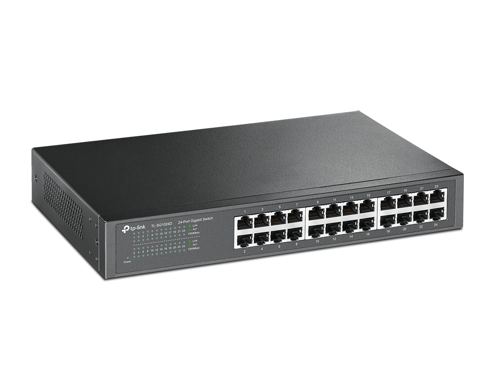 TL-SG1024D 24-port Gigabit Desktop/Rachmount Switch 24 10/10