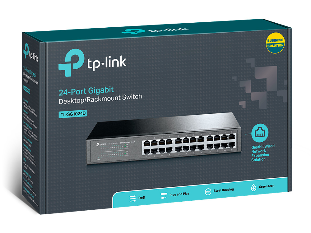 TL-SG1024D 24-port Gigabit Desktop/Rachmount Switch 24 10/10