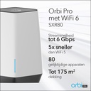 NETGEAR Orbi Pro WiFi 6 Tri-Band Mesh AX6000 Router