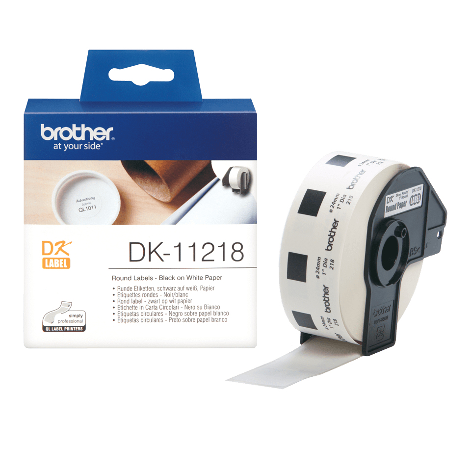 DK-11218 - Etiketten - Rol (2.4 cm) 1000 stuks ( 1 rol(len) 