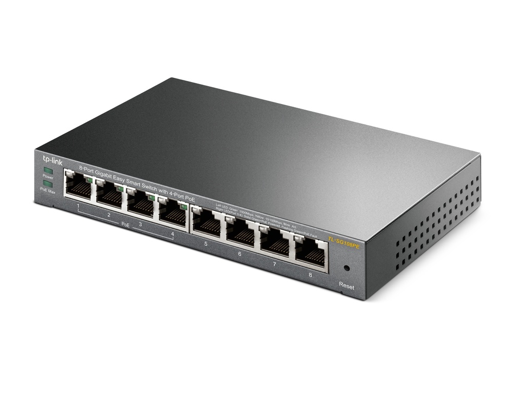 8-Port Gigabit Desktop PoE Easy Smart Switch 8 Gigabit RJ45 