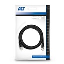 ACT Zwart 0,9 meter U/UTP CAT6 patchkabel met RJ45 connector