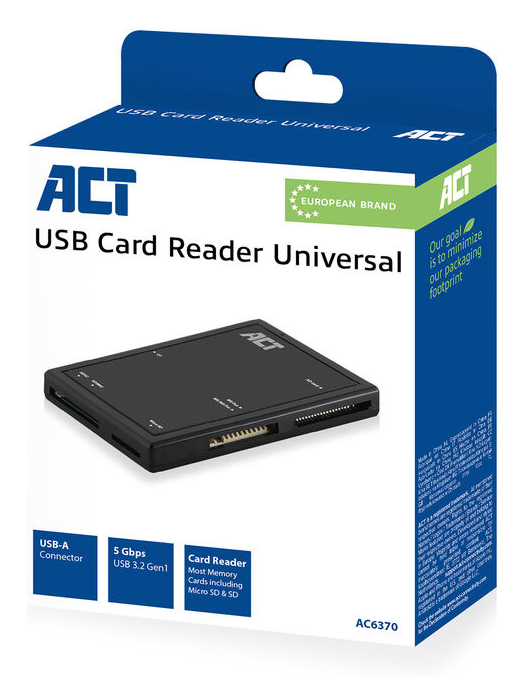 ACT USB 3.1 Gen1 (USB 3.0) Multi Card Reader