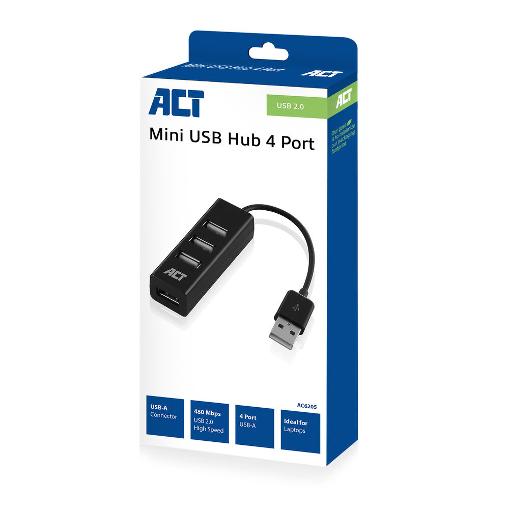 ACT USB 2.0 Hub mini 4 port