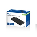 ACT 2.5" SATA USB 3.2 HDD SSD behuizing, aluminium, USB 3.2,