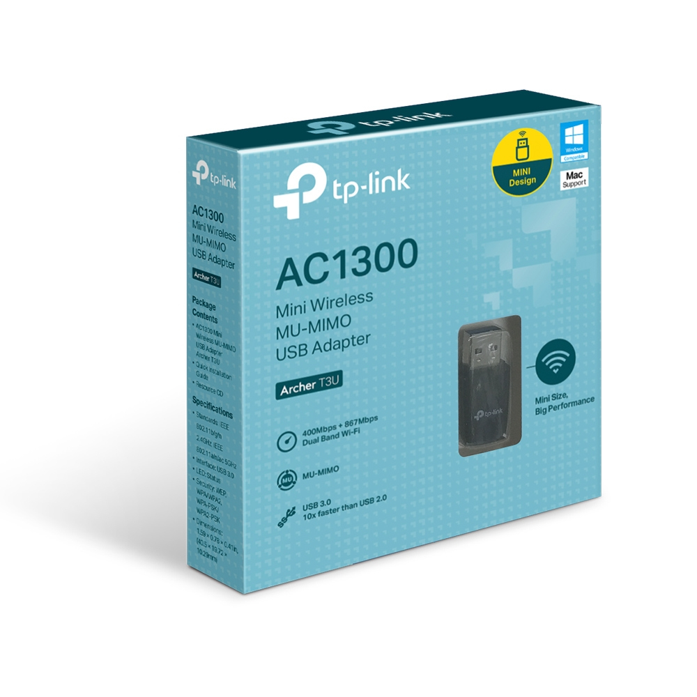 TP-Link AC1300 Mini Wi-Fi MU-MIMO USB Adapter