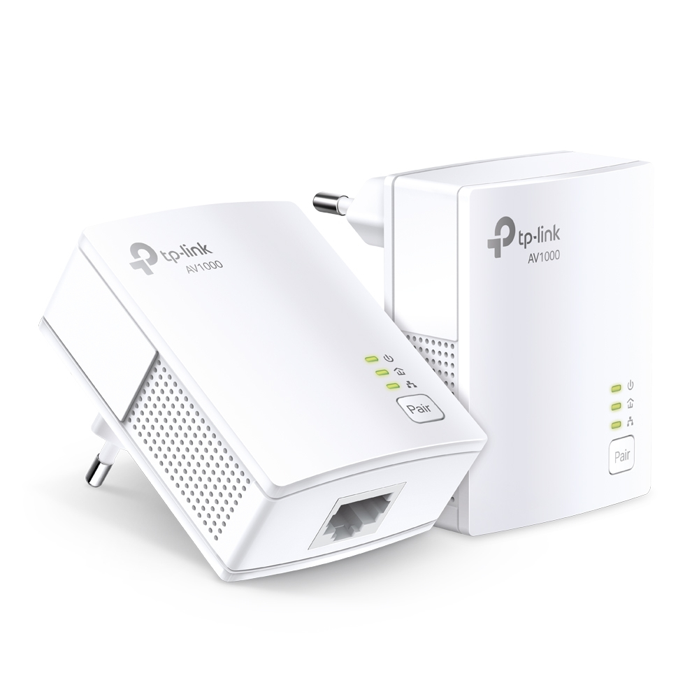 TL-PA7017 KIT AV1000 Powerline Starter Kit  Broadcom 1 Gigab