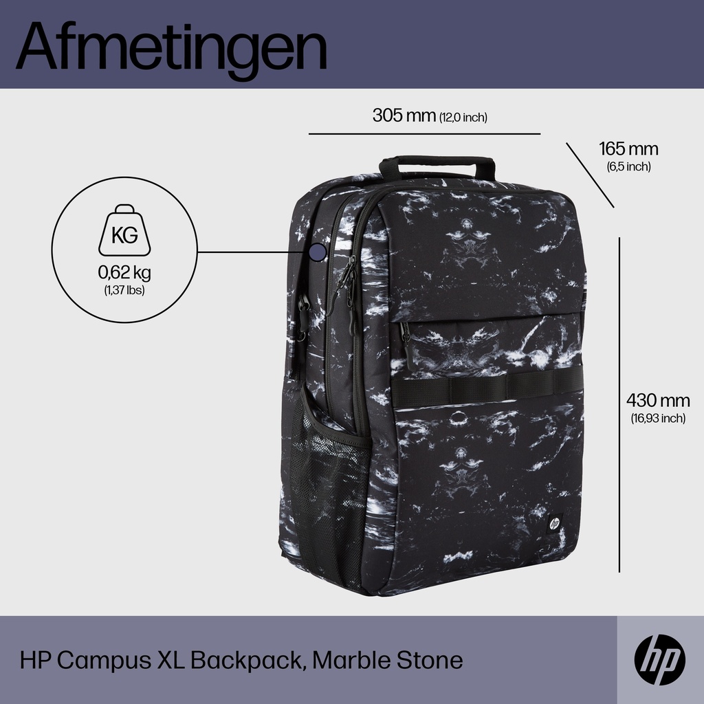 HP Campus XL Marble Stone Backpack