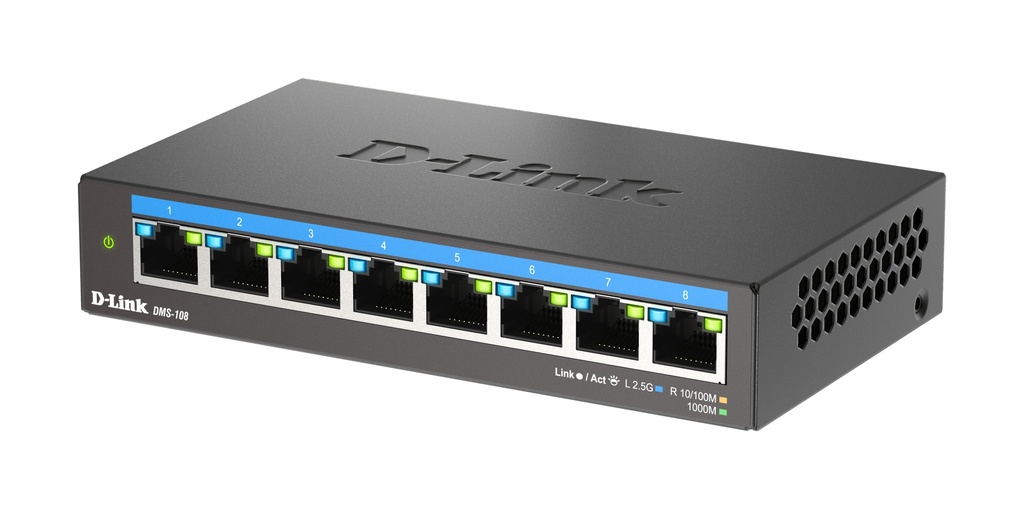 8-Port Multi-Gigabit Unmanaged Switch DMS-108/E