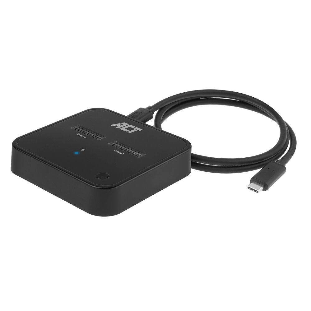 ACT USB-C DUAL M.2 NVME DOCKING STATION, OFFLINE CLONE FUNCT