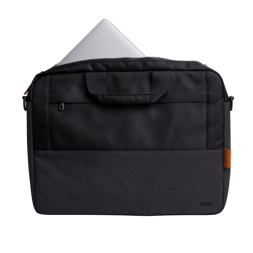 TRUST LISBOA 16" LAPTOP BAG - BLACK
