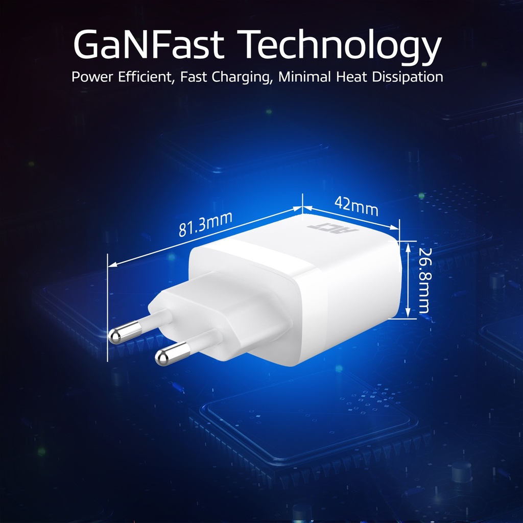 ACT USB-C & USB-A Charger 20W with Power Delivery PPS, Quick