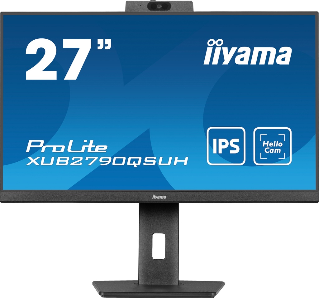 IIYAMA 27"W LCD Business QHD IPS Windows Hello Webcam