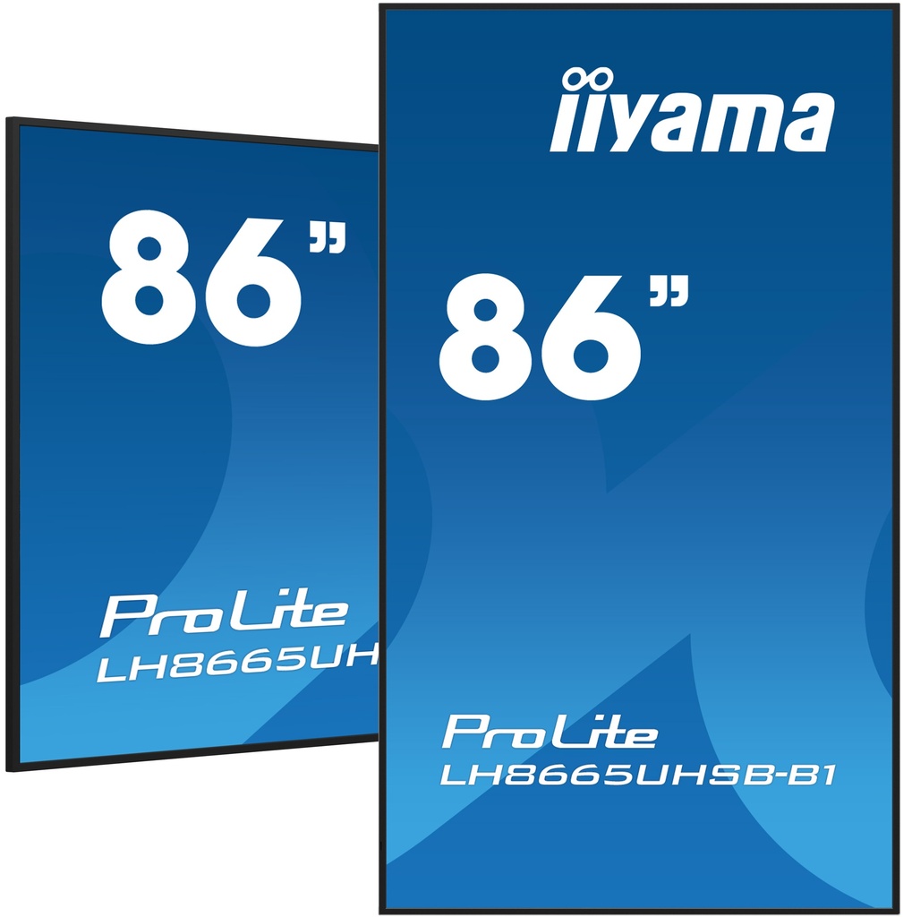 IIYAMA 86"W LCD 4K UHD IPS, 800 cd/m2