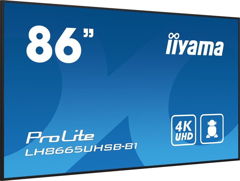 IIYAMA 86"W LCD 4K UHD IPS, 800 cd/m2