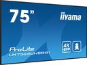 IIYAMA 75"W LCD 4K UHD IPS, 800 cd/m2
