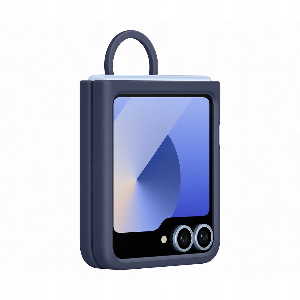 Samsung Silicone Case + ring Flip6 Navy