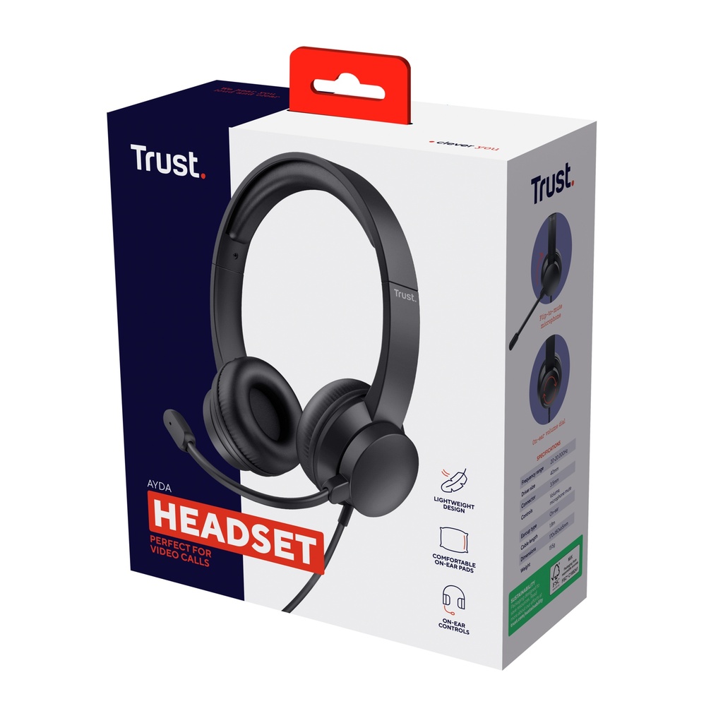 TRUST AYDA PC HEADSET 3.5MM
