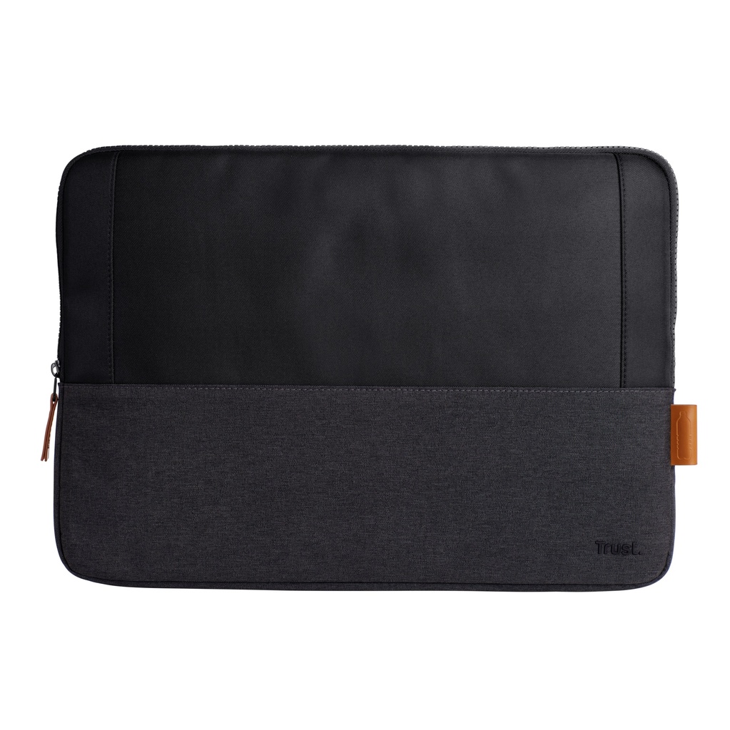 TRUST LISBOA 16" LAPTOP SLEEVE - BLACK