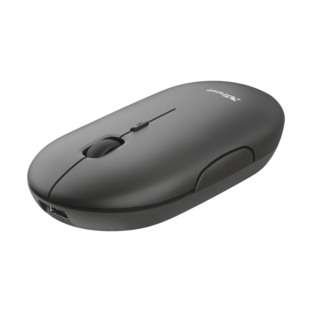 TRUST PUCK WRL RCHRGABLE MOUSE BLK