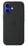 APPLE IPHONE 16 SILICONE CASE MAG BLACK