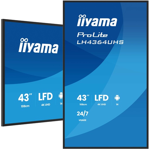 IIYAMA PROLITE LH4364UHS-B1AG MONITEUR