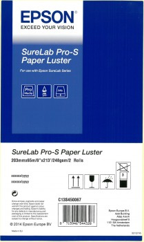EPSON SureLab Pro-S Paper Luster 8x65 2 rolls