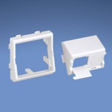 Panduit 2port outlet 45x45 aw w/o mod. slop w DC